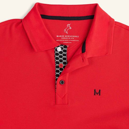 Camiseta Polo Emblema Rojo Tierra Arriba