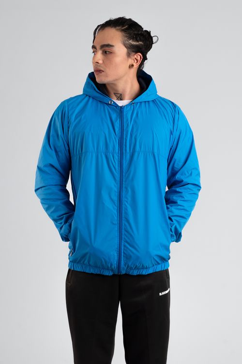 Chaqueta Rompevientos Forrada Hombre Verde JH02