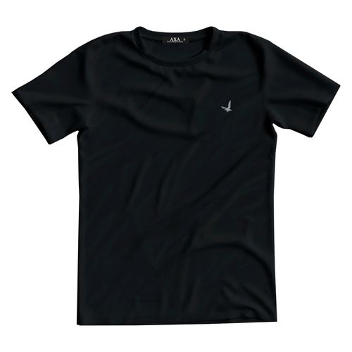 Camiseta Cuello Redondo  AX Negro para hombre