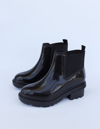 Botin Mujer Negro PVC JellyShoes Charlotte