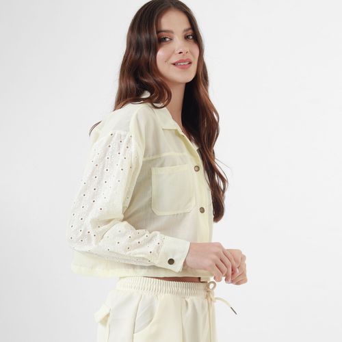Chaqueta Cuello Camisero Manga Larga