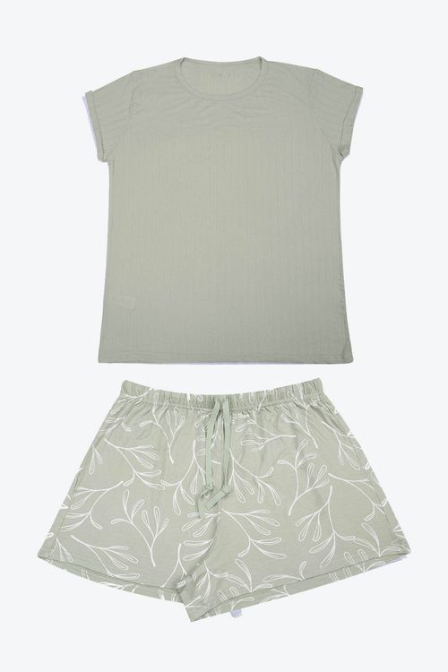 Conjunto pijama de 2 piezas en algodón
