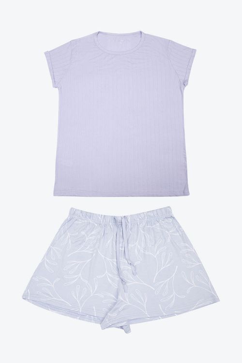 Conjunto pijama de 2 piezas en algodón