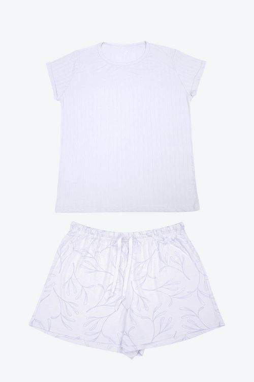 Conjunto pijama de 2 piezas en algodón