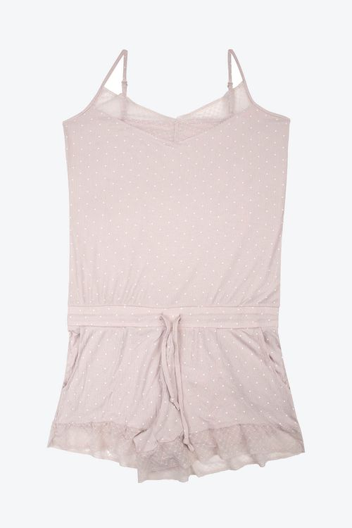 Pijama tipo enterizo corto confeccionado en algodón