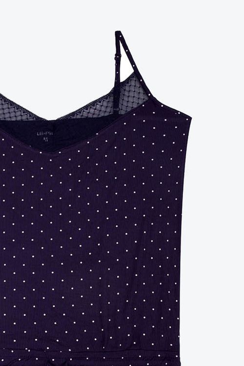 Pijama tipo enterizo corto confeccionado en algodón