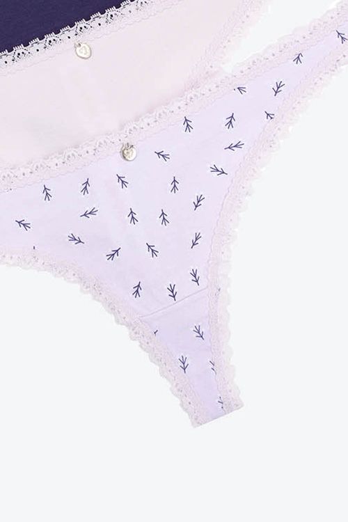 Panty tipo brasilera paquete x3 en algodón