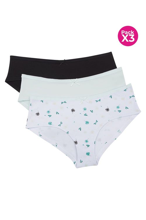 Hipster paquete x3 algodón para adolecentes