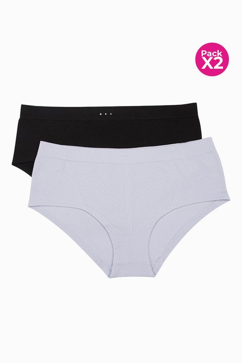 Panty paquete x2 hípster seamless