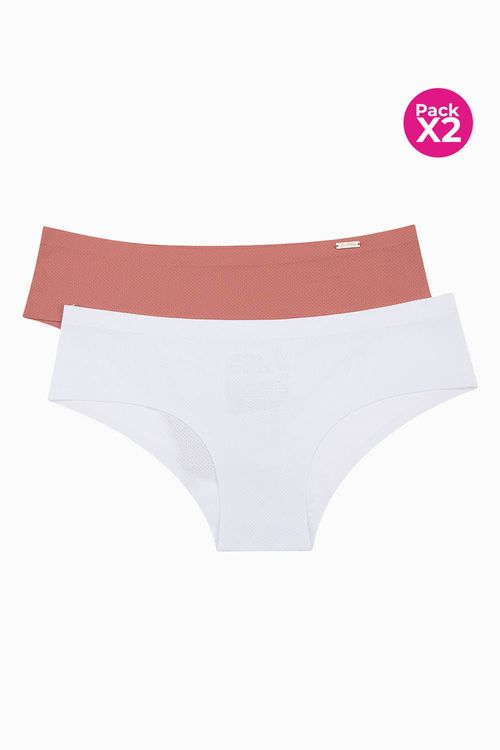 Panty hipster paquete x2 confeccionado en microfibra