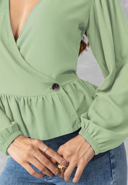 Blusa Mujer Verde Matcha Mp 110417