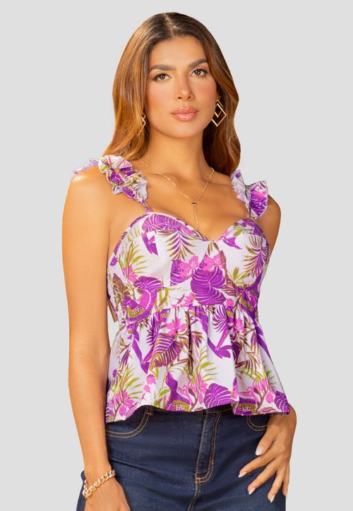 Blusa Mujer Estampado Mp 110426