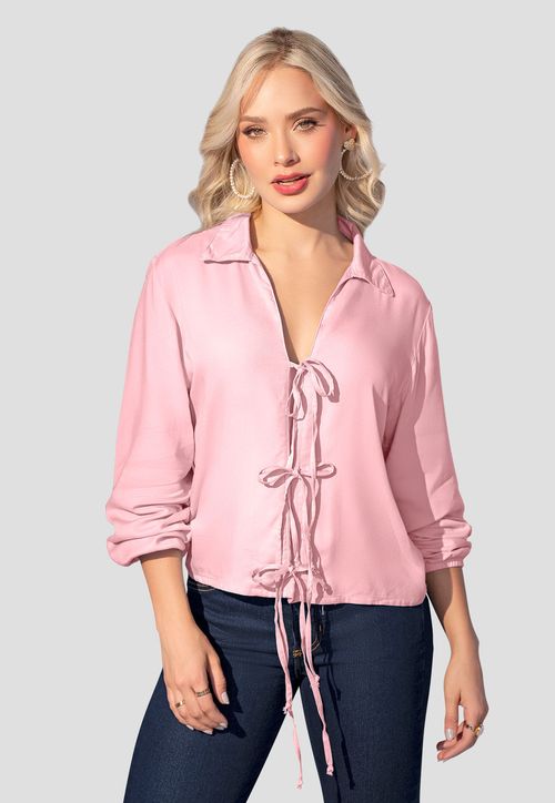 Blusa Mujer Rosa Polvo Mp 107854