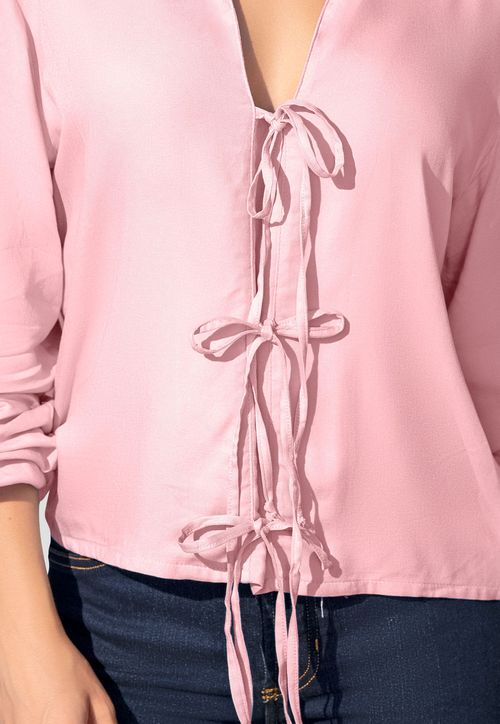 Blusa Mujer Rosa Polvo Mp 107854
