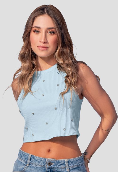 Blusa Mujer Azul Baby Mp 107855