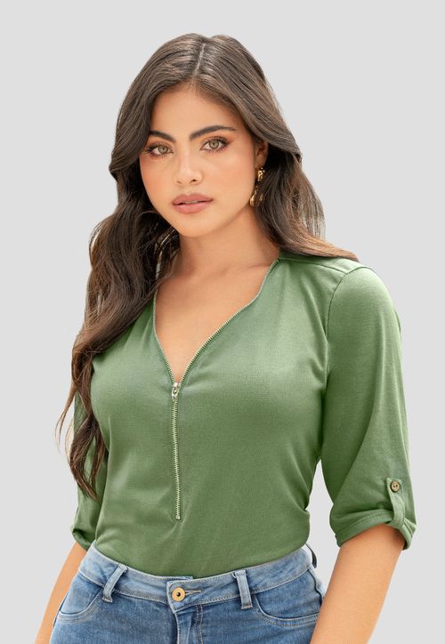 Blusa Mujer Aceituna Mp 110678