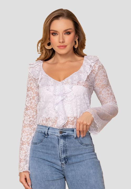 Blusa Mujer Blanco Mp 110134