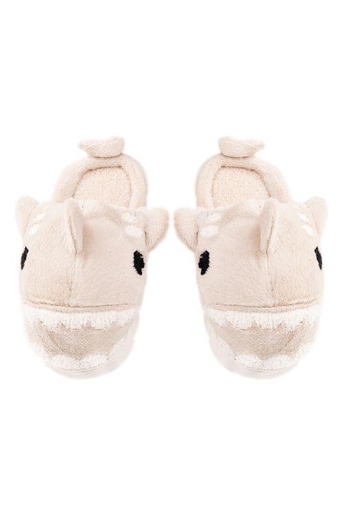 Pantuflas con diseño de tiburones