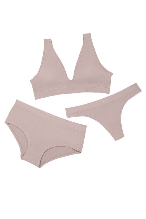 Conjunto de tres piezas en seamless