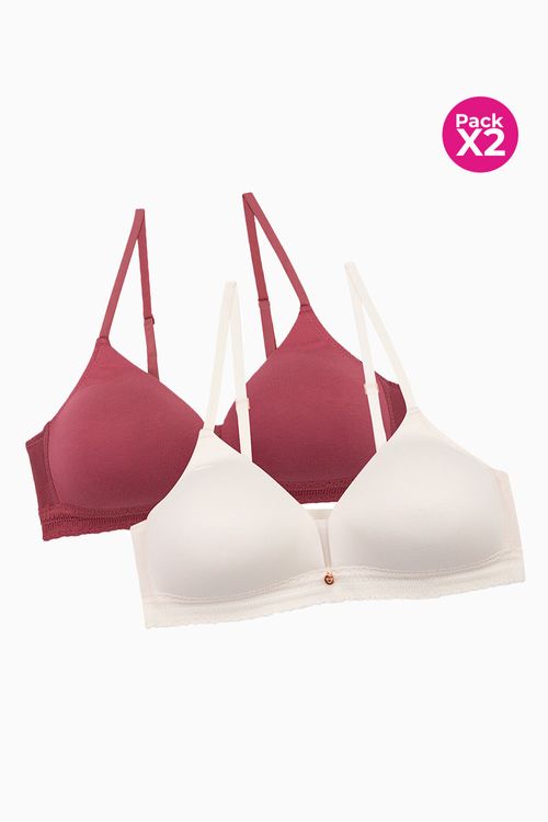 Brasier sin aros triangular en microfibra