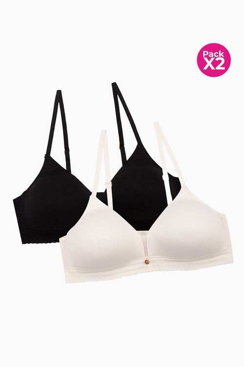 Brasier sin aros triangular en microfibra