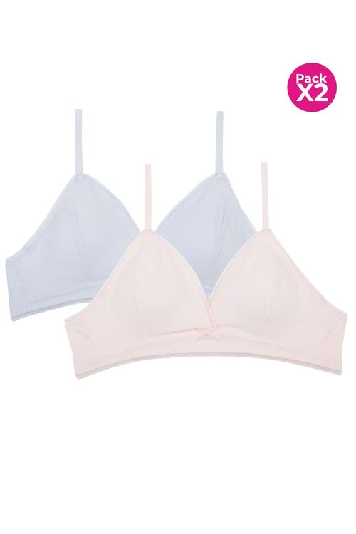 Brasier triangular paquete x2 para adolecente