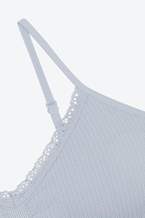 Top seamless tirantes delgados textura espiga x2 unidades