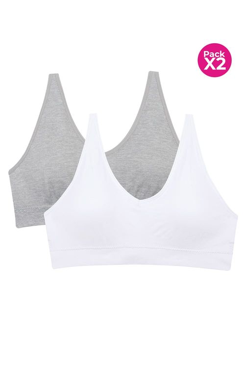 Top seamless paquete x2 para adolecentes