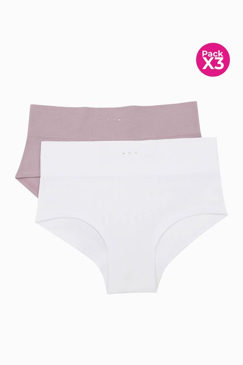 Panty hipster paquete x2 tecnologia seamless