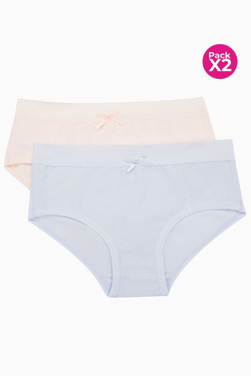 Hipster para niñas paquete x2 en algodón
