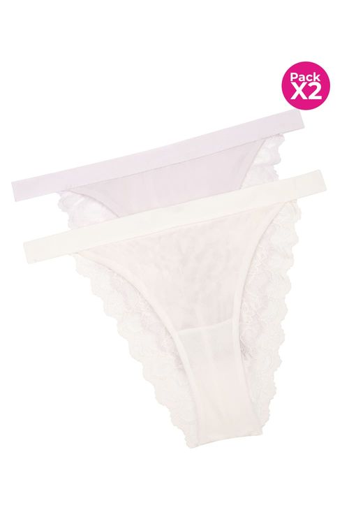 Panty tipo tanga paquete x2 en malla