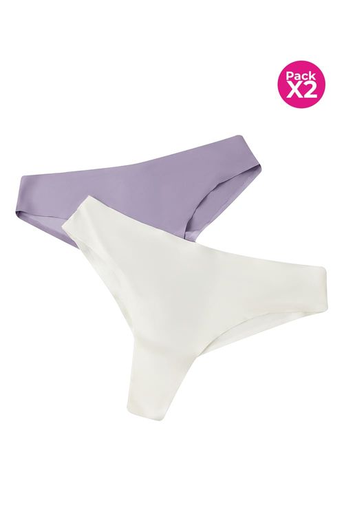 Panty brasilera en microfibra paquete x2