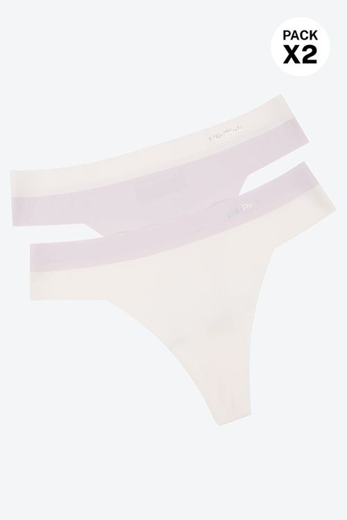 Panty brasilera paquete x2 confeccionado en microfibra