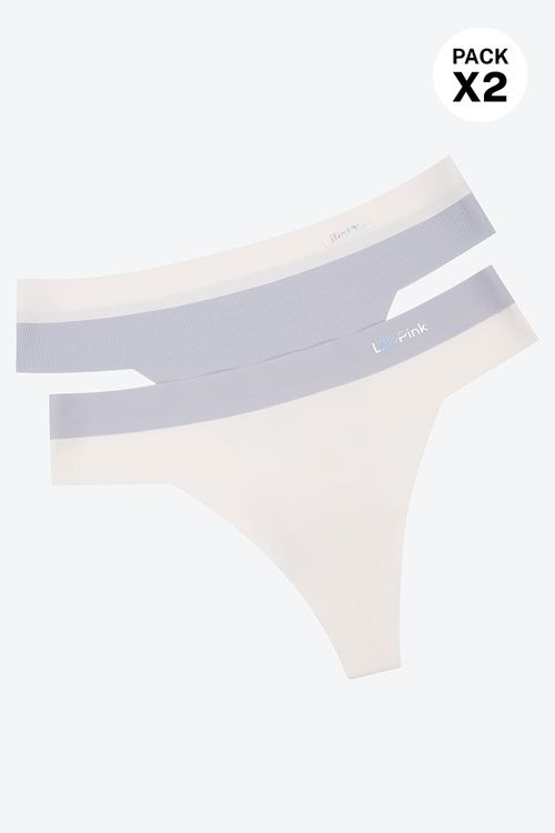 Panty brasilera paquete x2 confeccionado en microfibra