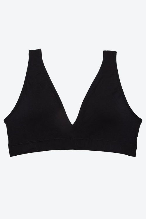 Top tipo seamless 100% feeling silueta triangular
