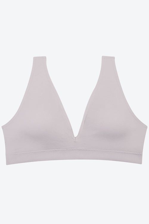 Top tipo seamless 100% feeling silueta triangular