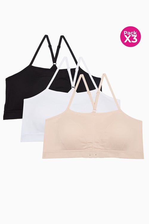 Top con cargaderas delgadas paquete x3 con tecnologia seamless
