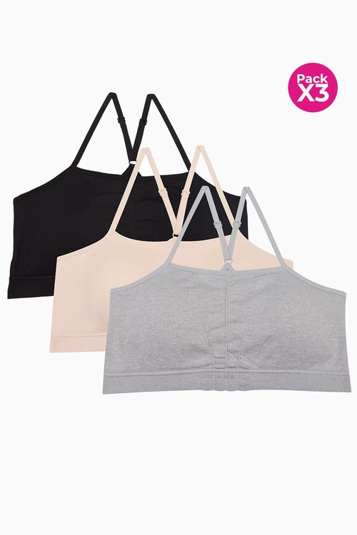 Top con cargaderas delgadas paquete x3 con tecnologia seamless