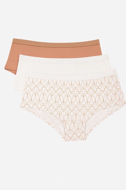 Panty tipo clásico paquete x3 en algodón