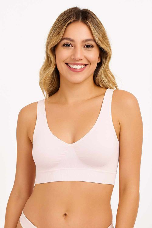 Top con cargaderas amplias y tecnologia seamless