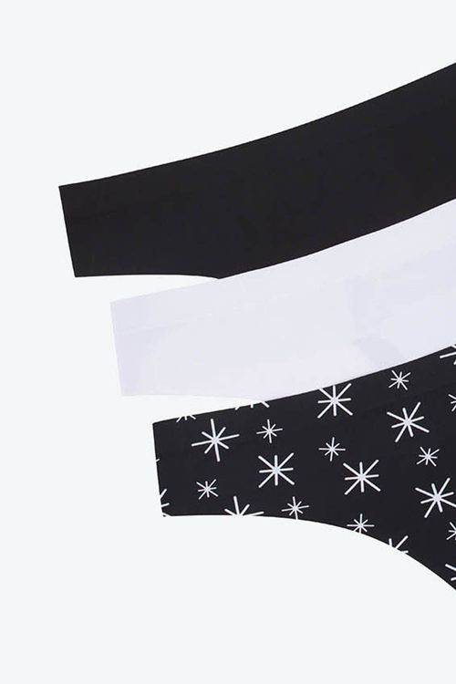 Panty tipo brasilera en microfibra paquete x3