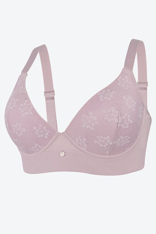 Brasier tipo 3/4 en microfibra y encaje