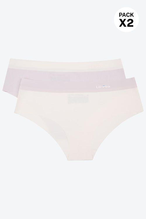 Panty paqx2 hípster en microfibra