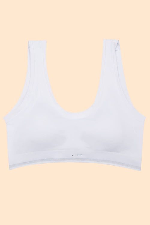 Top con tirantes anchos y tecnologia seamless