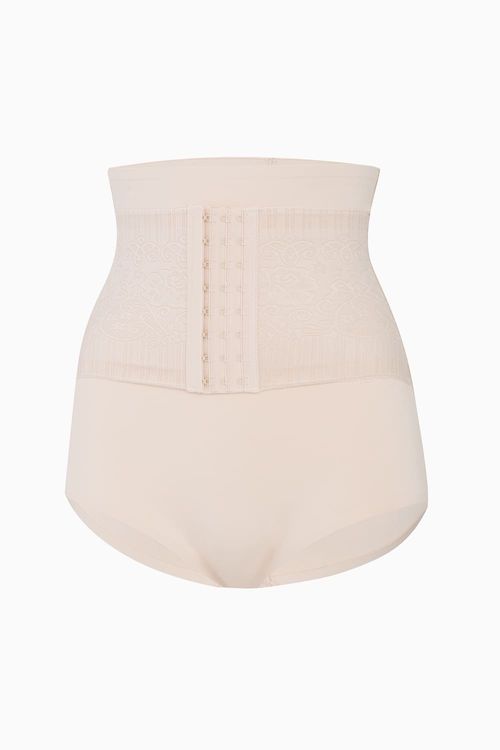 Panty con control alto tipo hipster en microfibra