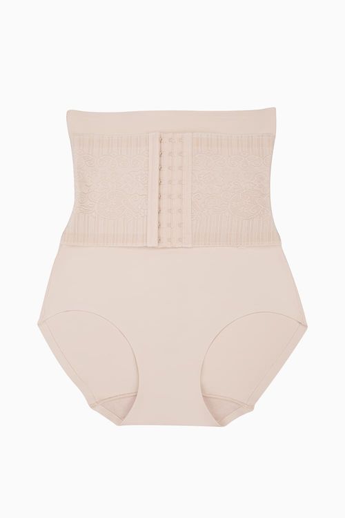 Panty con control alto tipo hipster en microfibra