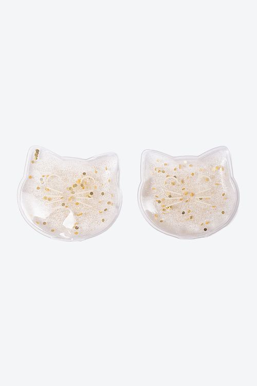 Set de gel para ojos x2 unidades con diseño de gato
