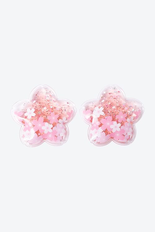 Set de gel para ojos x2 unidades con diseño de flores