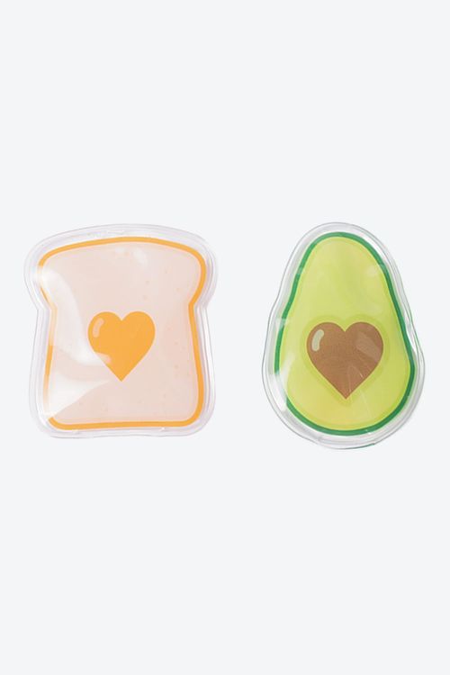 Set de gel para ojos con diseño comida x2 unidades