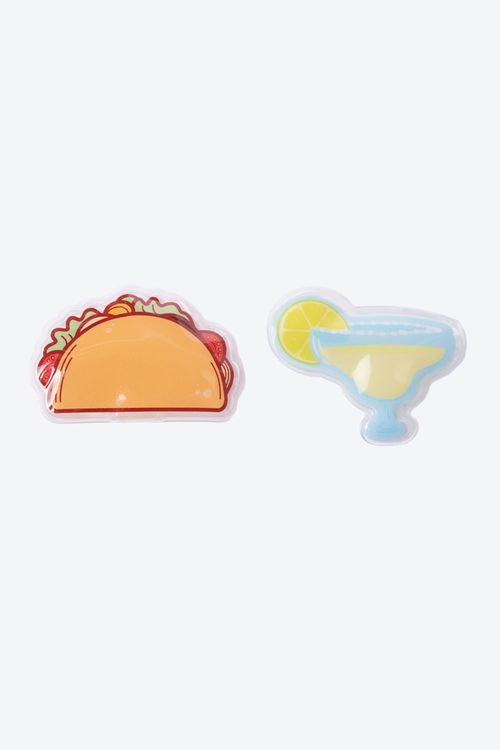 Set de gel para ojos con diseño de comida x2 unidades